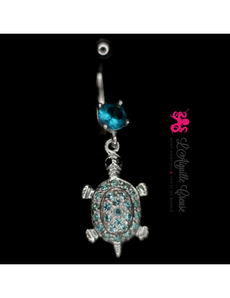 Tortue en argent.