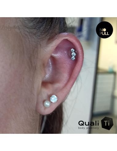 Mini cluster QualiTi en titane & zircons premium- pour 1 ou 1.2 mm