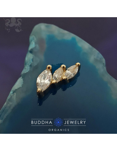 Accessoire Zircons et or jaune 14 carats - Buddha