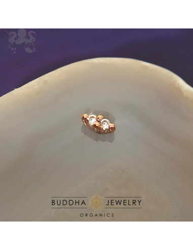 Accessoire 'Mishka' Zircons et or rose 14 carats - Buddha