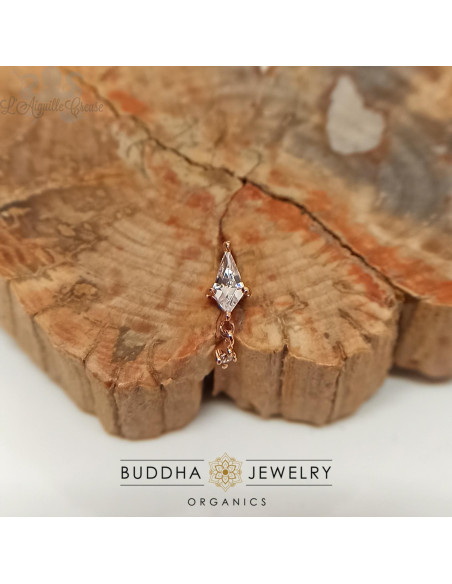 Accessoire 'It's all happening' zircons et or rose 14 carats - Buddha