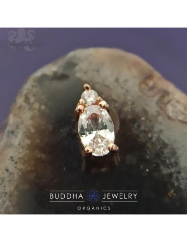 Accessoire 'Desden' zircons et or rose 14 carats - Buddha