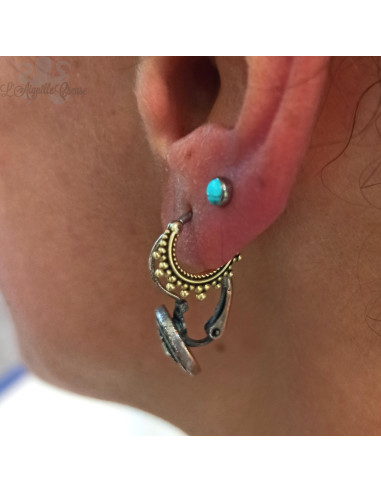 Clicker anodisé bronze, ouverture facile