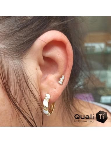 Cluster QualiTi en titane & zircons - pour 1 ou 1.2 mm