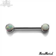 Bijou de téton Neometal en titane et opales synthétiques - Threadless 2