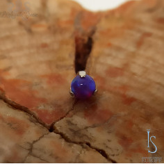 Accessoire en titane & Opale synthétique griffée IS - threadless 2