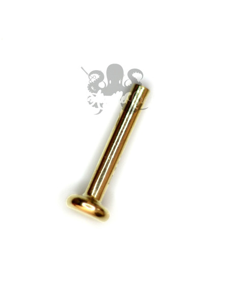 Labret en or jaune 18 carats de 1.2 mm, pas de vis interne pour accessoire en 0.8 mm