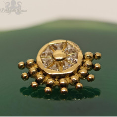 Accessoire en Or 18 carats & zircons premium, pour bijou en 1 ou 1.2 mm