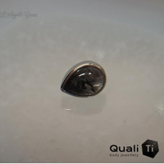 Goutte QualiTi en titane et quartz, pour 1 ou 1.2 mm