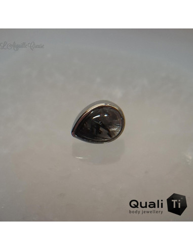 Goutte QualiTi en titane et quartz, pour 1 ou 1.2 mm