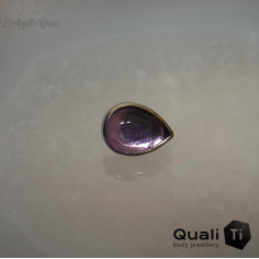 Goutte QualiTi en titane et améthyste, pour 1 ou 1.2 mm