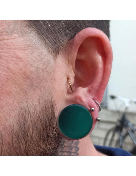 Paire de plug en verre