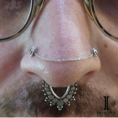 Chainette de 2 mm d'épaisseur en or blanc 14 carats Invictus 2