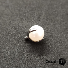 Accessoire QualiTi en titane & perle de culture , pour 1.6 mm 2
