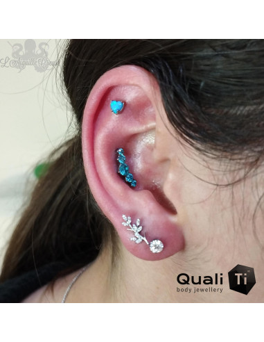 Accessoire QualiTi en titane et zircons premiums, pour 1 ou 1.2 mm