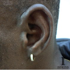 Anneau segmenté en titane pvd or 24 carats Invictus, ouverture facile 2