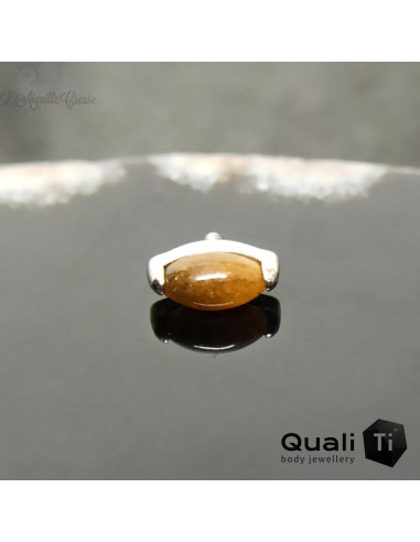 Marquise d'Oeil de tigre QualiTi en titane, pour 1 ou 1.2 mm