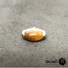 Marquise d'Oeil de tigre QualiTi en titane, pour 1 ou 1.2 mm 2