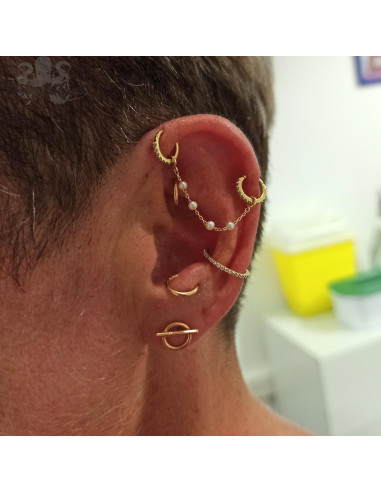 Anneau articulé en or rose 18 carats