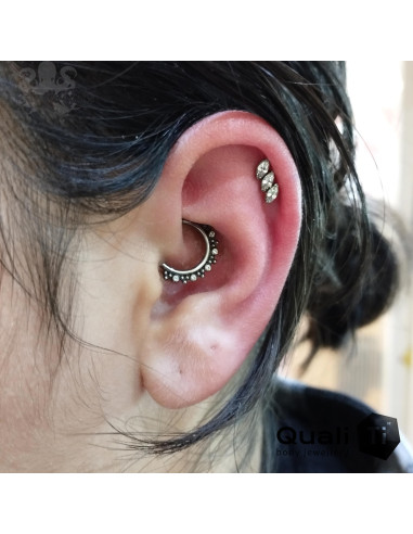 Cluster QualiTi en titane & zircons - pour 1 ou 1.2 mm