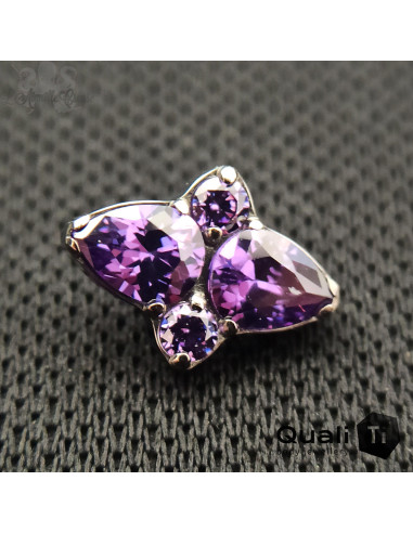 Accessoire Duo QualiTi en titane & zircons - pour 1 ou 1.2 mm