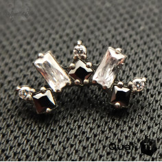 Accessoire QualiTi en titane et zircons premiums, pour 1 ou 1.2 mm