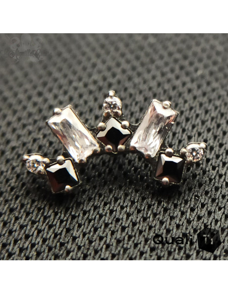 Accessoire QualiTi en titane et zircons premiums, pour 1 ou 1.2 mm