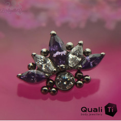 Accessoire QualiTi en titane et zircons premiums, pour 1 ou 1.2 mm