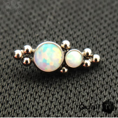 Accessoire QualiTi en titane et opales synthétiques, pour 1 ou 1.2 mm