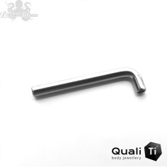 Barbell de christina QualiTi 1.6mm pas de vis interne