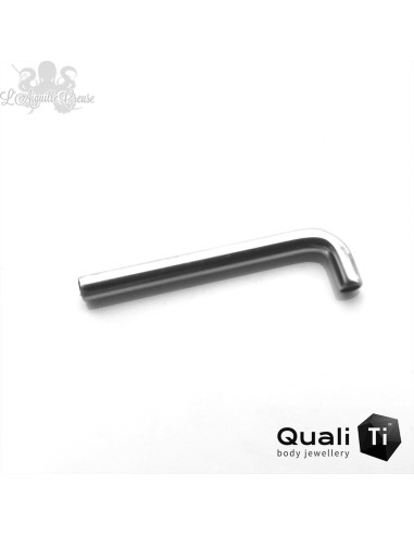 Barbell de christina QualiTi 1.6mm pas de vis interne