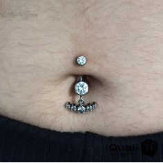 Bijou de nombril QualiTi en Titane implantable 2